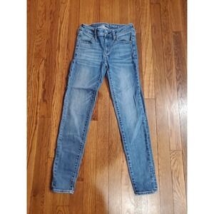 American Eagle Ne(x)t Level Stretch Medium Wash Skinny Jegging Cropped 00 SHORT